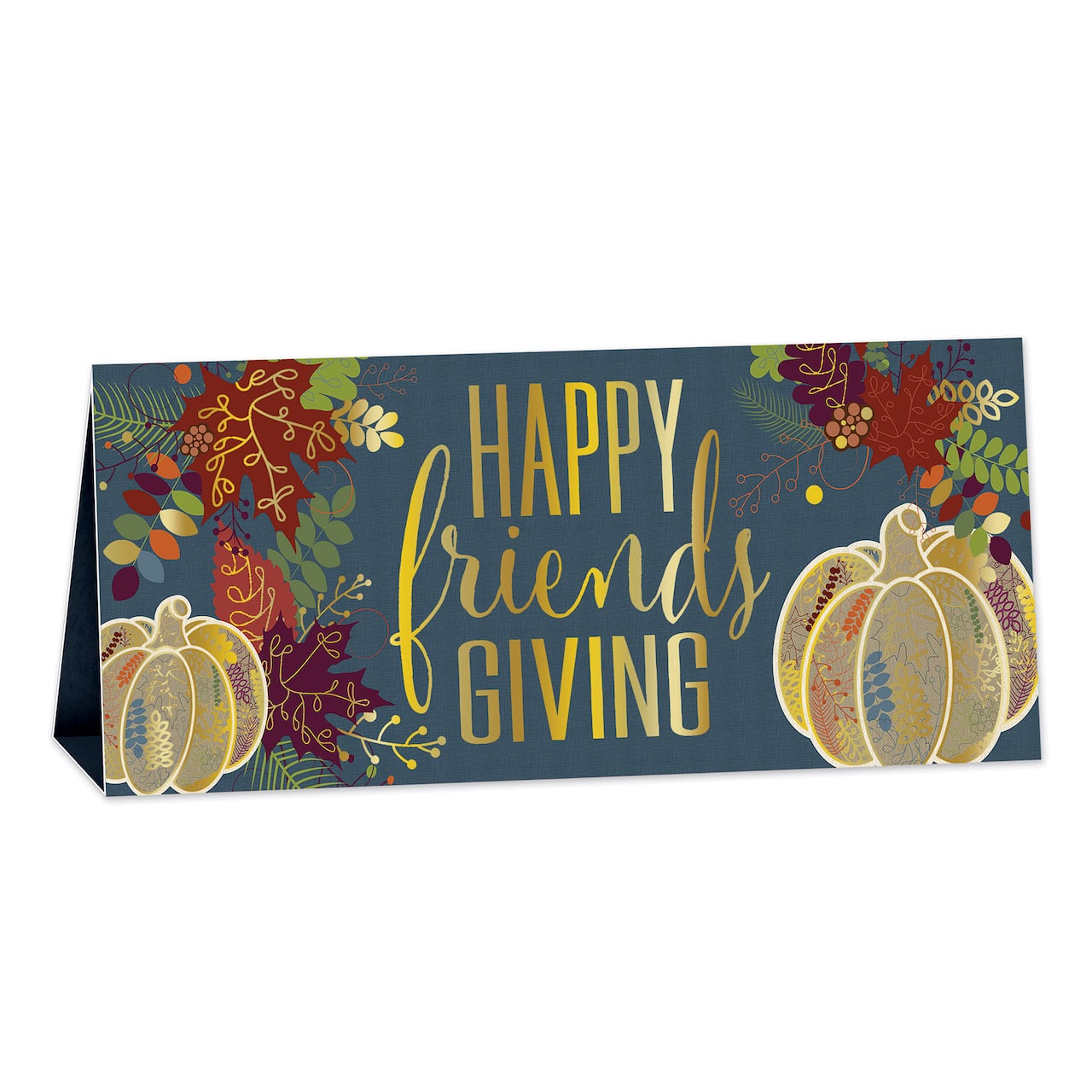 Beistle 6.25" x 13.5" 3D Foil Happy Friendsgiving Centerpiece